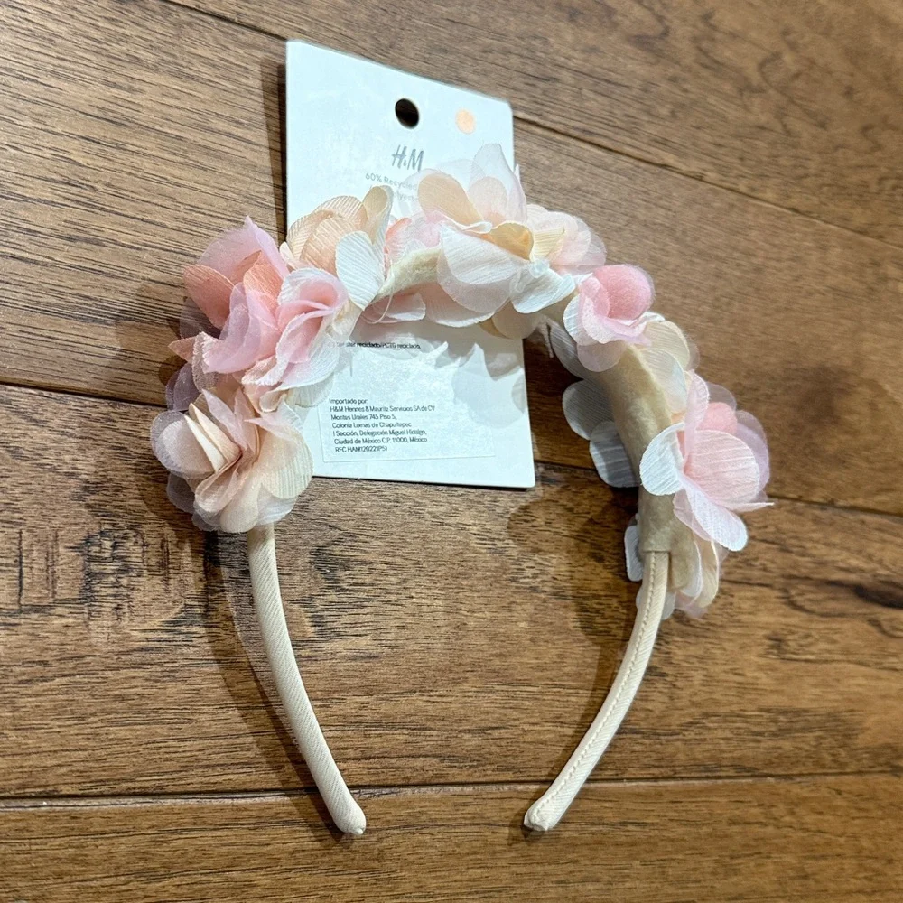 H&M Girls Flowered Headband - NWT